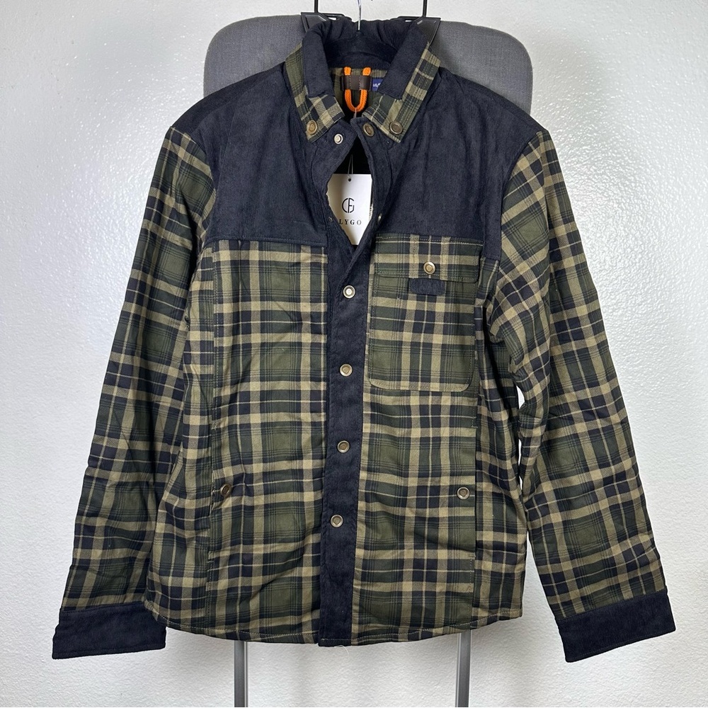 Stylish Plaid Shirt Jacket for Men‎